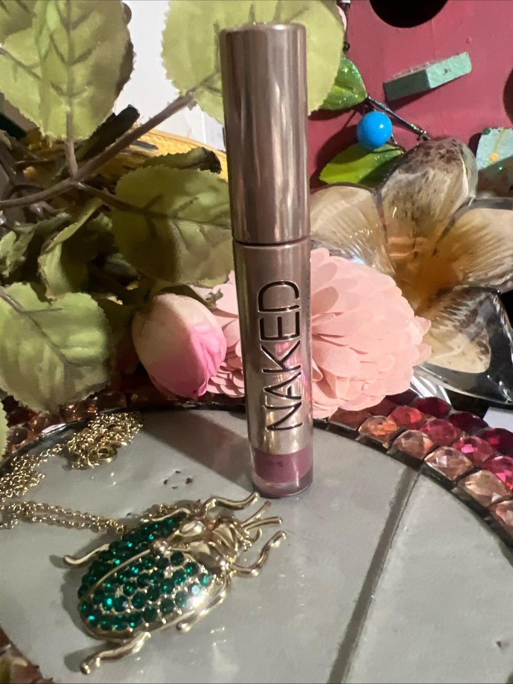 HTF Urban Decay NAKED “BESO” Lip Gloss - Dusty Mauve Pink DISCONTINUED